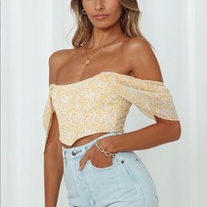 PICNIC DANCE CROP YELLOW